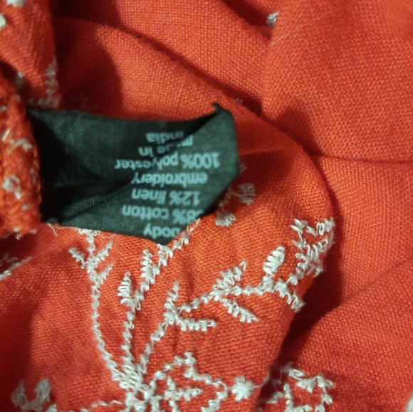 Lane Bryant Red Short Sleeve Blouse Size 24 - Picture 5 of 6